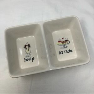 Rae Dunn Rare Divided Treat or Trinket Dish